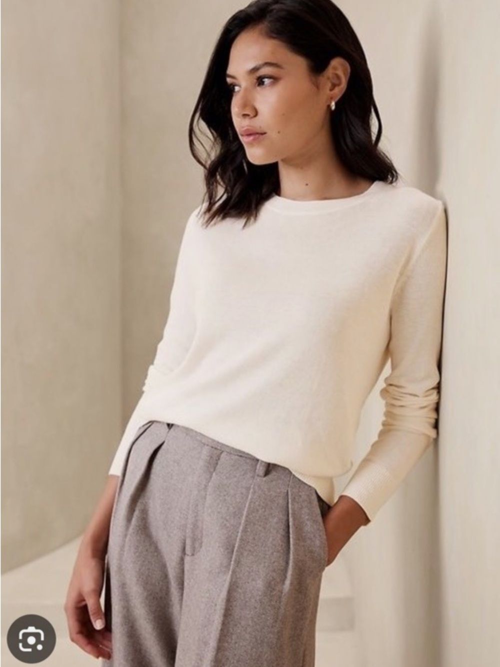 Banana Republic Cream Forever Sweater